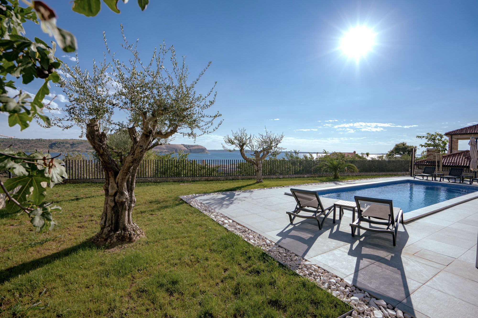 Pool terrace at Villa Kara Sevda