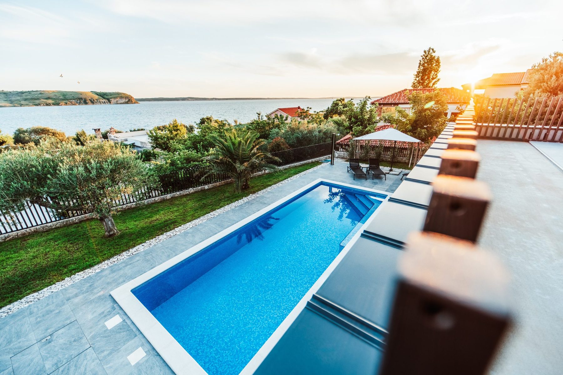 Sea view from the first floor terrace